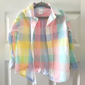 Adorable Janie & Jack button down! Perfect for spring!